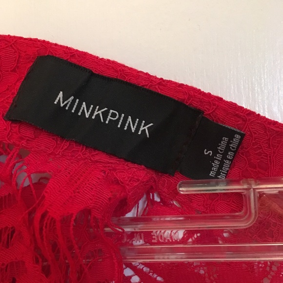 Minkpink Drama Queen Red Lace Dress - Picture 6 of 6